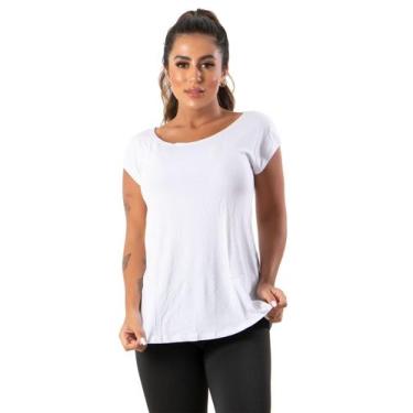 Imagem de Blusa Sobre Legging Feminina Fitness Furadinha Academia - blees, Branc