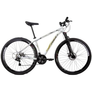 Imagem de Bicicleta Aro 29 Rino Everest 24v – Freio a Disco, SHIMANO TZ, Rapid Fire, Aro Duplo, Cabeamento Interno (Branco, 21)