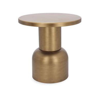 Imagem de Mesa de Apoio Dourada em Metal 52cm 18889 Mart