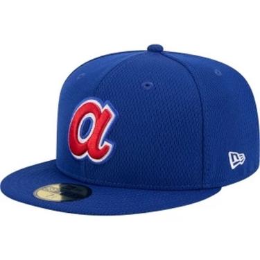 Imagem de Boné New Era 59fifty Atlanta Braves Aba Reta Fitted Azul  masculino