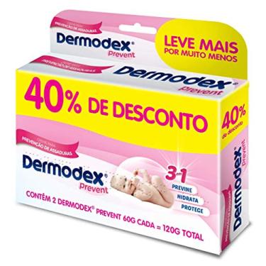 Imagem de Kit Pomada para Prevenção de Assaduras Dermodex Prevent - 120g (2x60g) - 40% OFF
