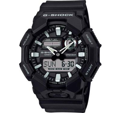 Imagem de Relógio CASIO G-SHOK masculino analógico preto GA-010-1ADR