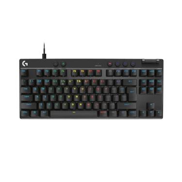 Imagem de Teclado Gamer Com Fio Logitech G PRO X TKL RAPID com layout US, Switches Magnético- analógicos, Modo Rapid Trigger, Acionamento Ajustável, e RGB LIGHTSYNC - Preto