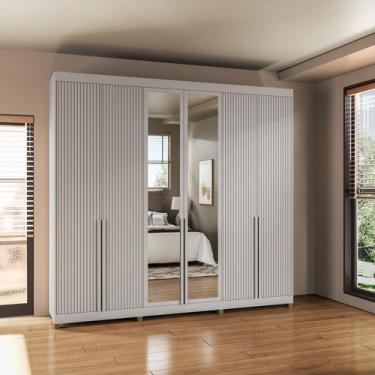Imagem de Guarda-Roupa 6 Portas de Giro Puxador 100% Mdf Newton - Casamia