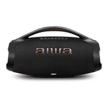Imagem de Caixa de Som Bluetooth Boombox 200W Aiwa Plus BBS-01B Preta, Preta, Bi