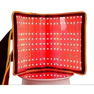 Imagem de 635/850nm, cinto de terapia de luz vermelha Lipo Laser Wrap Mat Body Slim Belly Pad, tamanho grande, 210 contas leves, especialmente adequado para remover gordura abdominal e na coxa