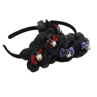 Imagem de Tiara Com Mini Caveiras Halloween - 1 Unidade