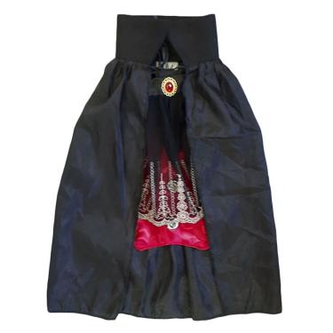 Imagem de Fantasia Vampirinho Baby Com Capa Colete E Jabô Tamanho Pp