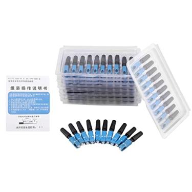 Imagem de Conector Rápido de Fibra óptica SC 100pcs, Alta Perda de Retorno, Adequado para FTTH, Uso para Rede de área Local de Fibra óptica