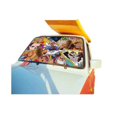 Imagem de Luffy Gear5 One Piece Personalizado Folha De Alumínio Para-brisa De Ca