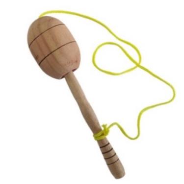 Imagem de Brinquedo Bilboque Madeira Retro Criança Clássico - fu xing