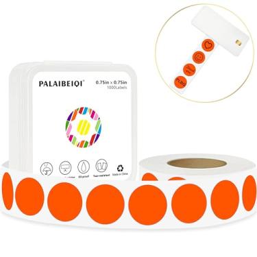 Imagem de PALAIBEIQI Adesivos de ponto de 0,75 polegadas, etiquetas adesivas redondas removíveis de 0,75 polegadas à prova d'água à prova de óleo para pré-escolares, artesanato, pequenas lojas de varejo