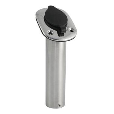 Imagem de Porta Vara Caniço Inclinado em Aço Inox com Tampa P/ Barcos - REI MARI