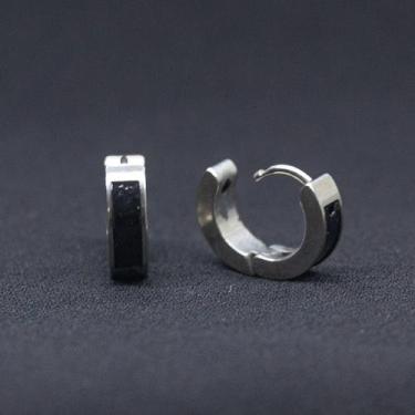 Imagem de Par Brinco Argola de Aço Cirurgico Feminino Masculino - AYLA SIZE