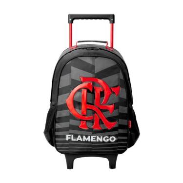 Imagem de Mochila Escolar De Rodinha Time Flamengo Original 13550 - Xeryus