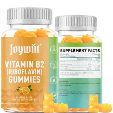 Imagem de Gomas de vitamina B2 Joywiit Riboflavina 400 mg para adultos e criança