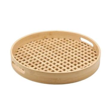 Imagem de Bandeja De Bambu Oikos Vazada 40cm Redonda