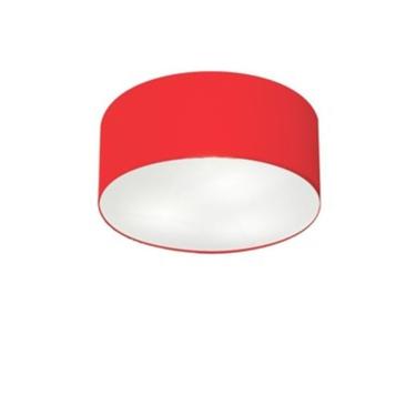 Imagem de Plafon Para Sala Cilíndrico Sl-3010 Cúpula Cor Vermelho
