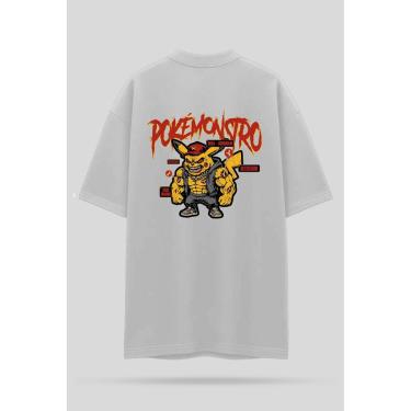 Imagem de Camiseta Oversized Shatark Pokémon - Branco-Masculino