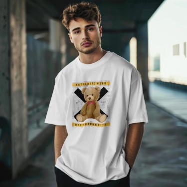 Imagem de Camiseta Casual Masculina Authentic Wear Manga Curta em Algodão do P ao G1-Masculino