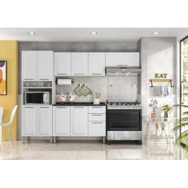 Imagem de Cozinha Completa Branca em Aço 4 Peças Tarsila com Paneleiro - Itatiai
