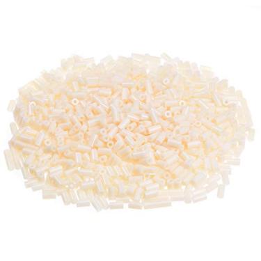 Imagem de uxcell Arruela espaçadora redonda de nylon 3 mm ID 7 mm OD 13 mm comprimento não rosqueado para parafusos M3 bloco branco 1000 peças para impressora 3D TV montagem na parede tomada Pegboard