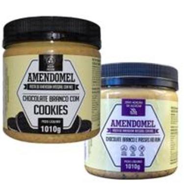Imagem de PASTA AMENDOMEL 2x potes de  1KG = 2kg, COOKIES