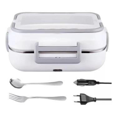 Imagem de 2X Marmiteira Elétrica Térmica Esquenta Marmita Inox Cor Sor