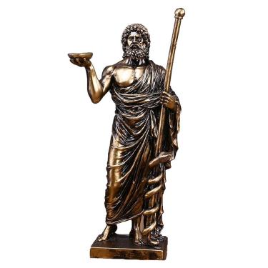 Imagem de Estátua de Zeus, mitologia grega, escultura em resina de 31 cm