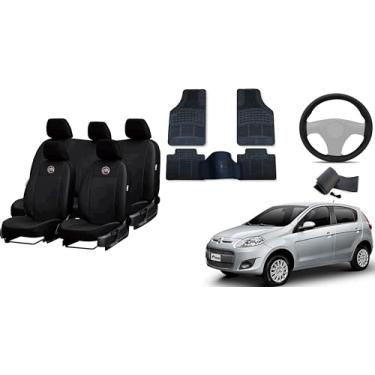 Imagem de Capa de couro + Tapete 5 peças + Capa de volante para Fiat palio 12-18