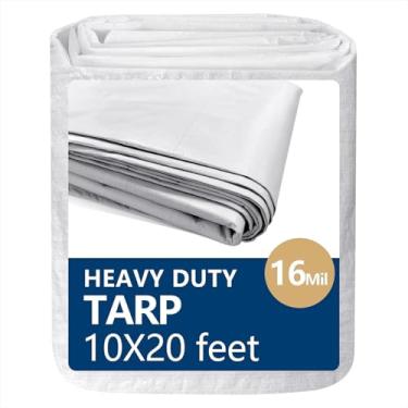 Imagem de WAWINY Lona impermeável engrossada de 3,5 x 6 m, armadilha resistente de 40 mm, capa de lona para acampamento, abrigo de chuva de emergência, proteção de equipamentos ao ar livre, resistente a UV