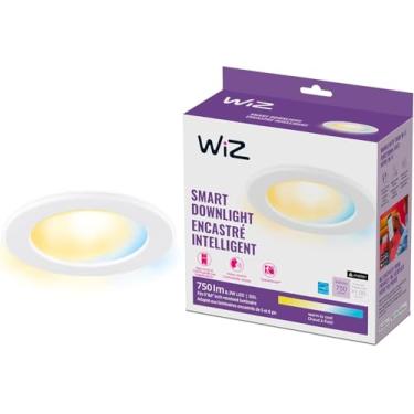 Imagem de WiZ Connected Luz de retrofit ajustável para lúmen branco 6", 2700K - 6500K, controle inteligente com aplicativo WiZ, funciona com Alexa, Google Assistant e atalhos Siri, sem necessidade de hub