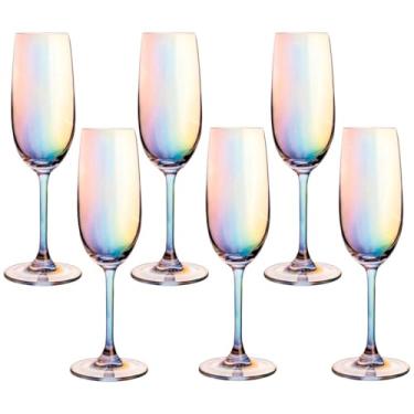 Imagem de Jogo de Taças de Champagne Furta Cor de Cristal com Titânio Dom Paris 230ml 6 peças - Seu Lar