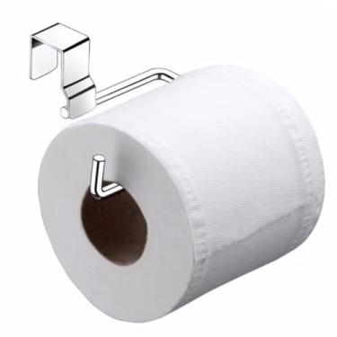 Imagem de Suporte Porta Papel Higiênico Caixa Acoplada Vaso Sem Furar