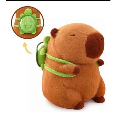 Imagem de Capivara Filó Pelúcia Gigante 60cm Antialérgica Bichinho De Pelúcia Br