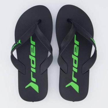 Imagem de Chinelo Rider Feel Preto e Verde, 37-38