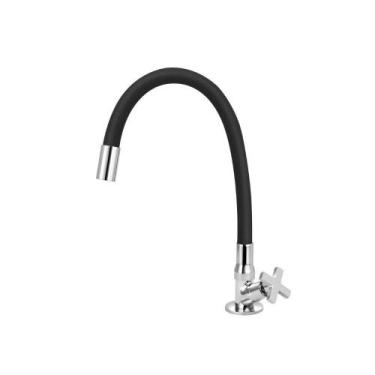 Imagem de Torneira Cozinha Flexível Preto Black Mesa Gourmet 1/4 Volta - Modelar