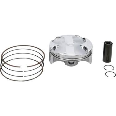 Imagem de Vertex Kit de pistão de réplica forjado 24628B compatível com/substituição para Kawasaki KX 250 F 2023, KX 250 X 2023 14.1:1 Proporção de compressão, 77,950 mm de diâmetro do pistão