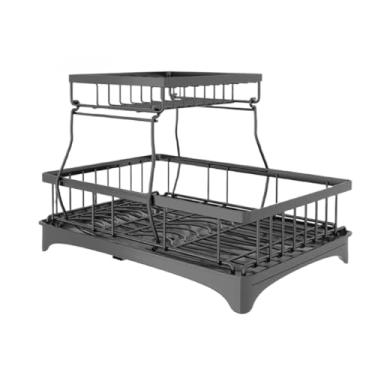 Imagem de Escorredor de Louças Rack Aço Carbono Organizador Preto
