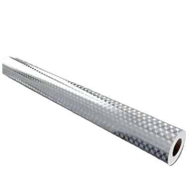 Imagem de Papel Parede 3D Alumínio Adesivo,Impermeável Anti-Óleo, Protetor Armário Fogão para Usuários de Cozinha(2,5M*40CM)