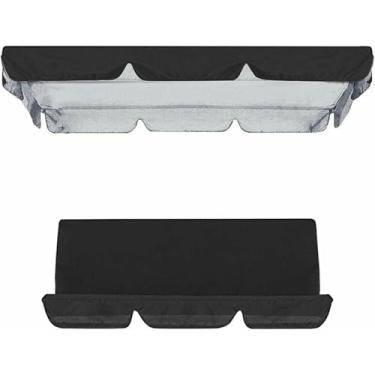 Imagem de Capa de substituição impermeável para balanço de jardim, tipo rede, para cadeiras de pátio - Proteção durável para assento de balanço externo.