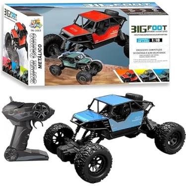 Imagem de Carrinho de Controle Remoto 4x4 Grande Recarregável Off-Road 4x4 Infantil com Suspensão