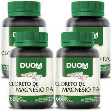 Imagem de COMBO 4 CLORETO DE MAGNÉSIO PA 60 CAPS CADA TOTAL 240 - DUOM