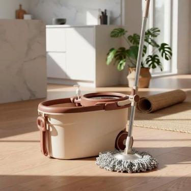 Imagem de Mop Esfregão Giratório Com Refil 12 Litros Domni