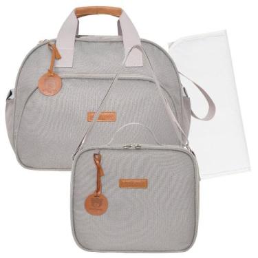 Imagem de Kit Bolsas Maternidade Pirulitando G+F+T Essência Cinza - Pirulitando 