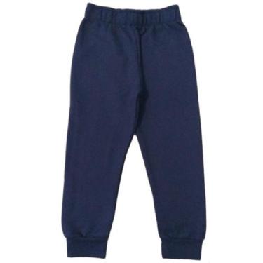 Imagem de Calça Moletom Infantil Kyly Com Punho Tamanho 10 ao 16 Cor:PretaTamanh