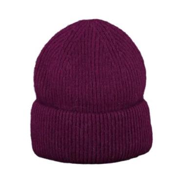 Imagem de Gorro Feminino De Inverno Em Pele De Coelho Genuína, Quente E Moderno,