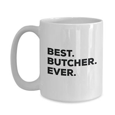 Imagem de Caneca Best Butcher Ever – Caneca de café divertida – Agradecimento para o Natal, aniversário, férias, ideias exclusivas de presente
