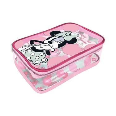 Imagem de Estojo Baú Grande em PVC Cristal Minnie