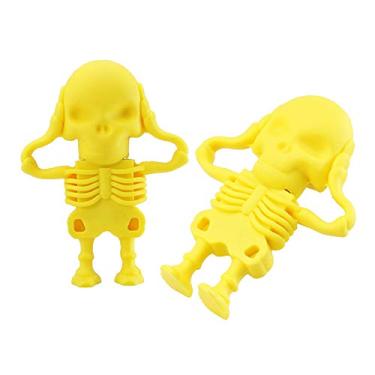 Imagem de 32GB Modelo Esqueleto USB 3.0 Flash Drive Pen Drive USB Flash Disk USB Drive Flash Disk Memory Stick (Amarelo)